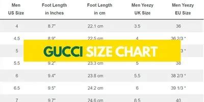 chanel shoe size vs gucci|gucci men's size 5.